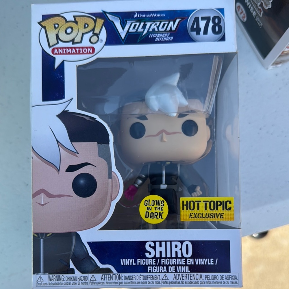 Funko Pop Animation Voltron Shiro Exclusive Figure